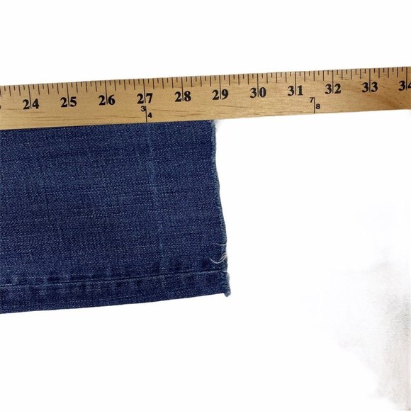 Madewell Jeans 32x32 (fit 32x29) Skinny Raw Hem‎ Shortened Stretch Denim Faded - Picture 7 of 8